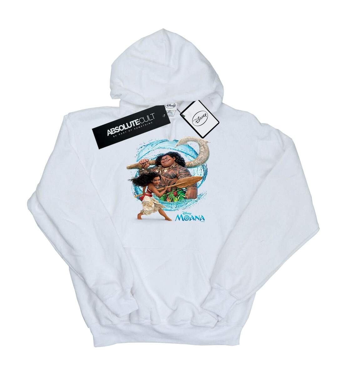 Disney - Sweat à capuche MOANA AND MAUI WAVE - Femme (Blanc) - UTBI11568-1