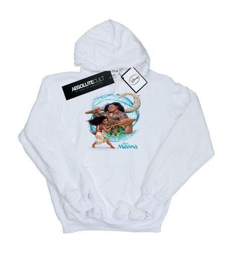 Disney - Sweat à capuche MOANA AND MAUI WAVE - Femme (Blanc) - UTBI11568