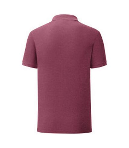 Polo iconic homme bordeaux chiné Fruit of the Loom Fruit of the Loom