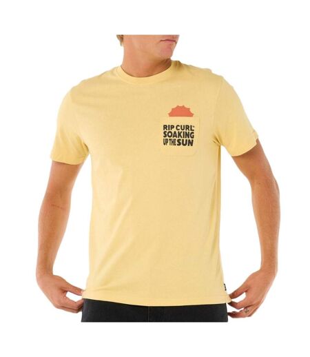 T-Shirt jaune homme rip curl sun soaker