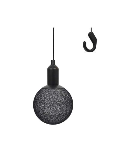 Paris Prix - Boule Déco Lumineuse Led suspension 24cm Noir