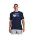 Mens Logo T-shirt Navy Blue Under Armour-1