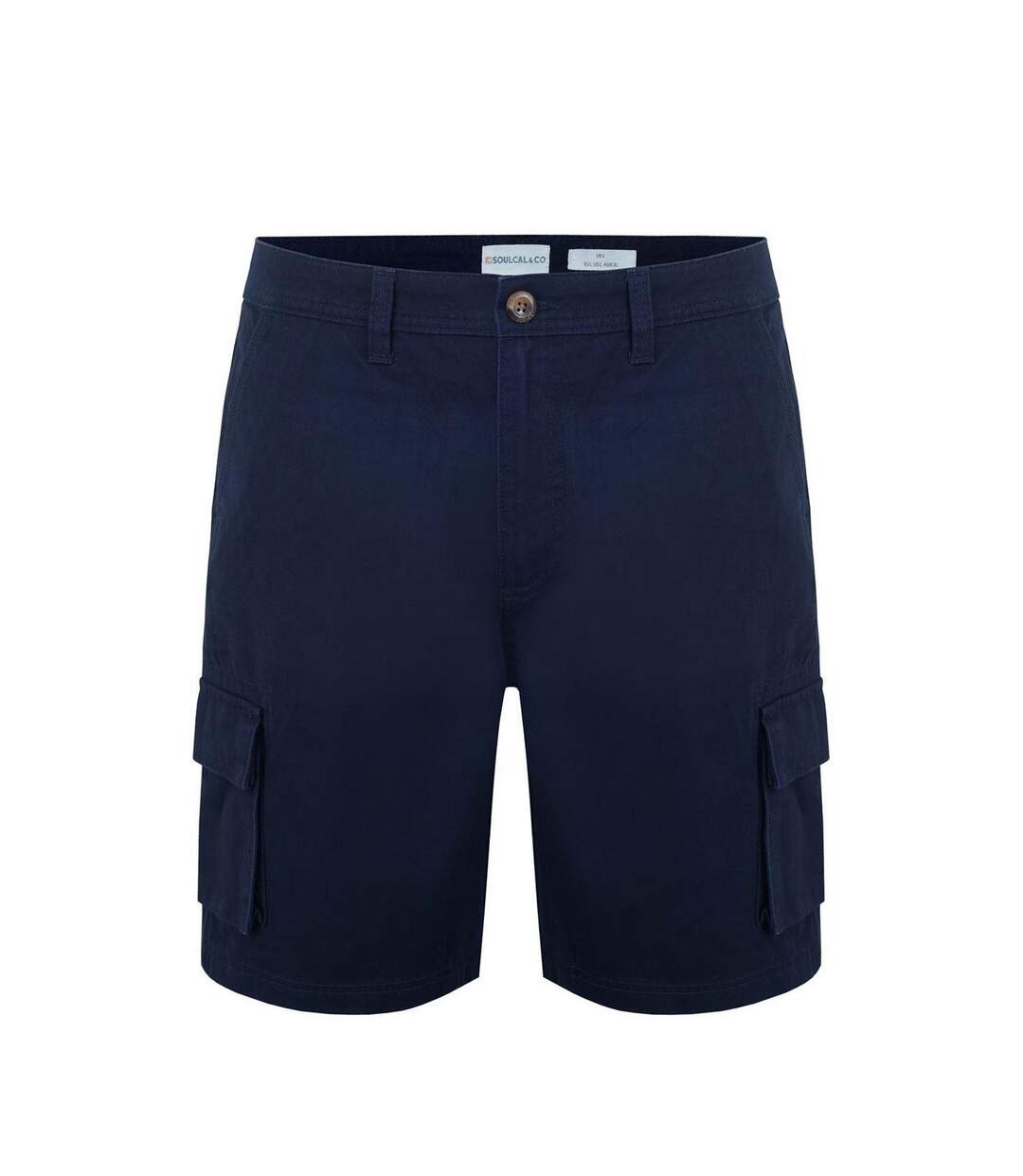 Short À Poches Motif/style Uni Homme Bleu Marine SoulCal-1