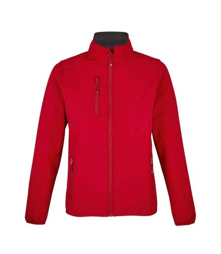 SOLS Womens/Ladies Falcon Softshell Recycled Soft Shell Jacket (Pepper Red)