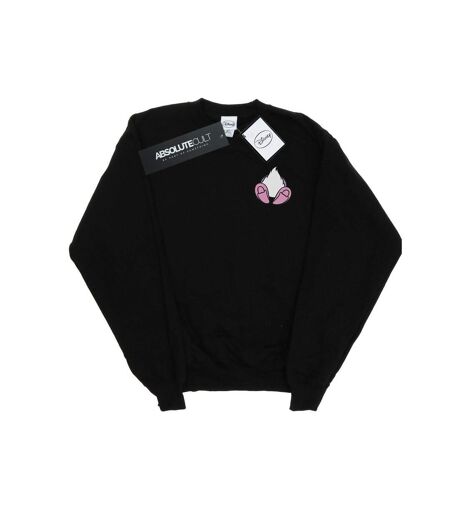 Disney Sweatshirt Womens/Ladies Daisy Duck Backside Breast Print (Noir) - UTBI27789