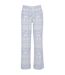 Womens/ladies Snowflake Relaxed Fit Christmas Lounge Pants Light Blue PJ Salvage-2