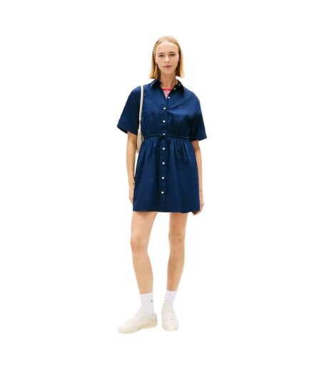 Womens/ladies Shirt Dress Navy Tommy Jeans