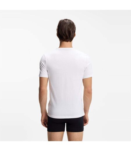 Pack Of 3  Mens Plain Pyjama Top  White Blue Grey Hugo