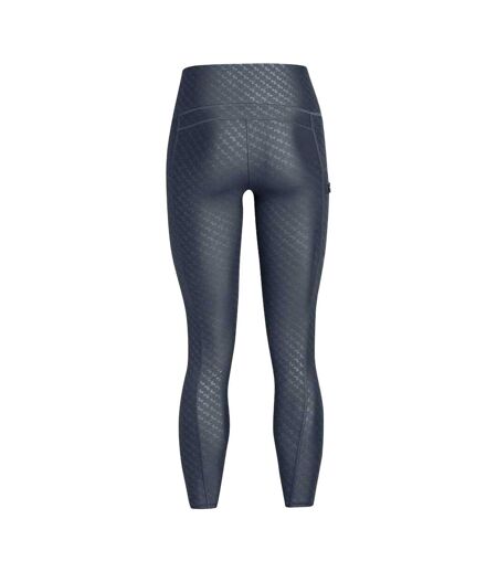 Womens/ladies Embossed Leggings Grey Under Armour