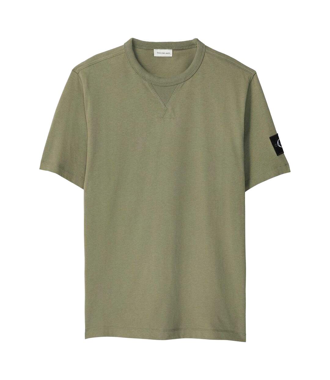 T-shirt Motif/style Badge Homme Vert Lichen Foncé Calvin Klein-1