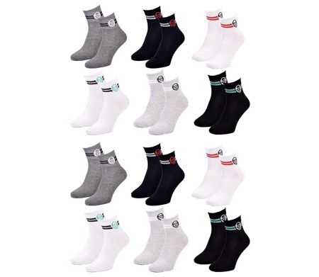 Chaussettes SERGIO TACCHINI QUARTER 12 Pcs 2620