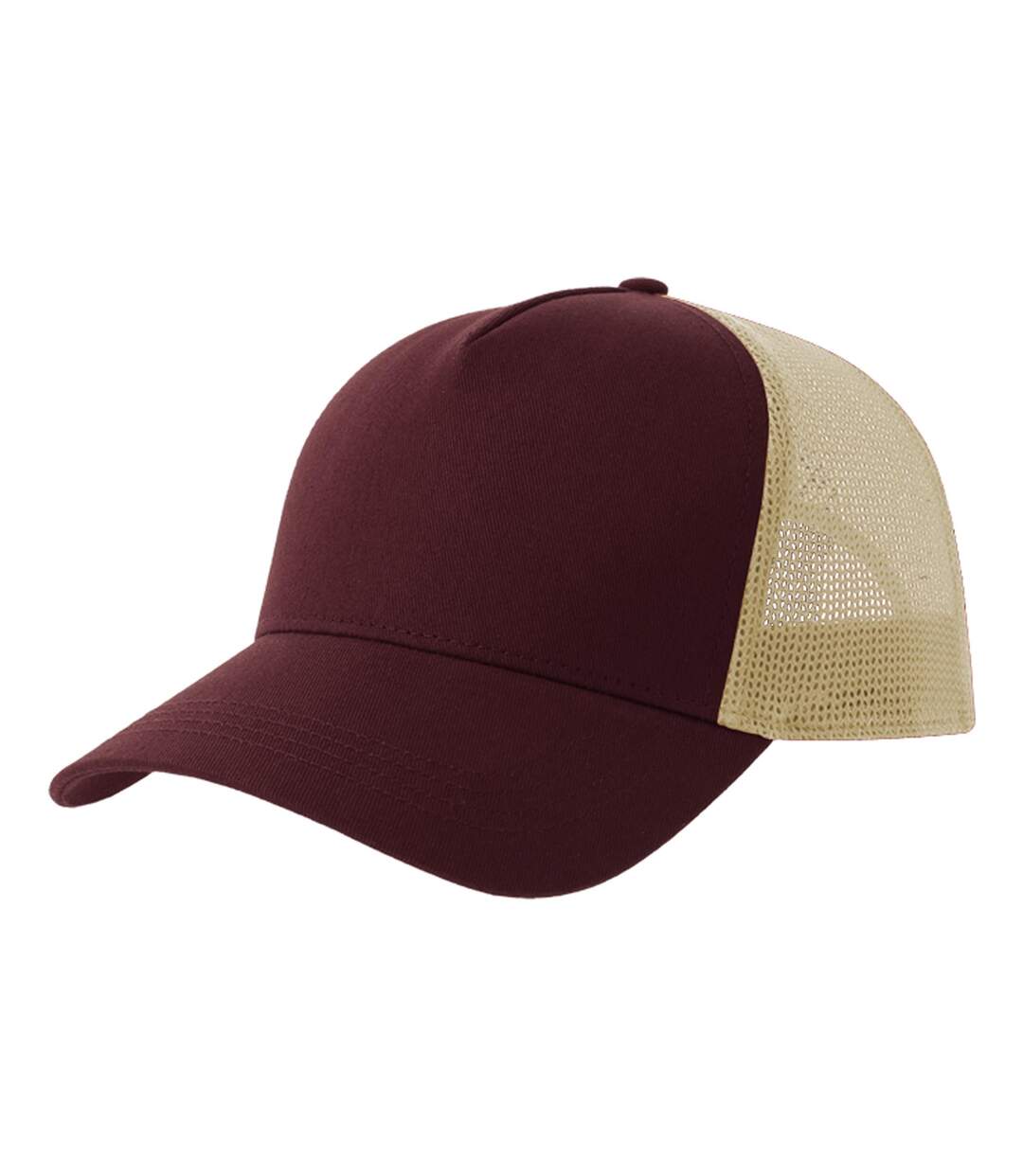 Casquette Trucker Rapper Bordeaux Beige Gris Atlantis-1