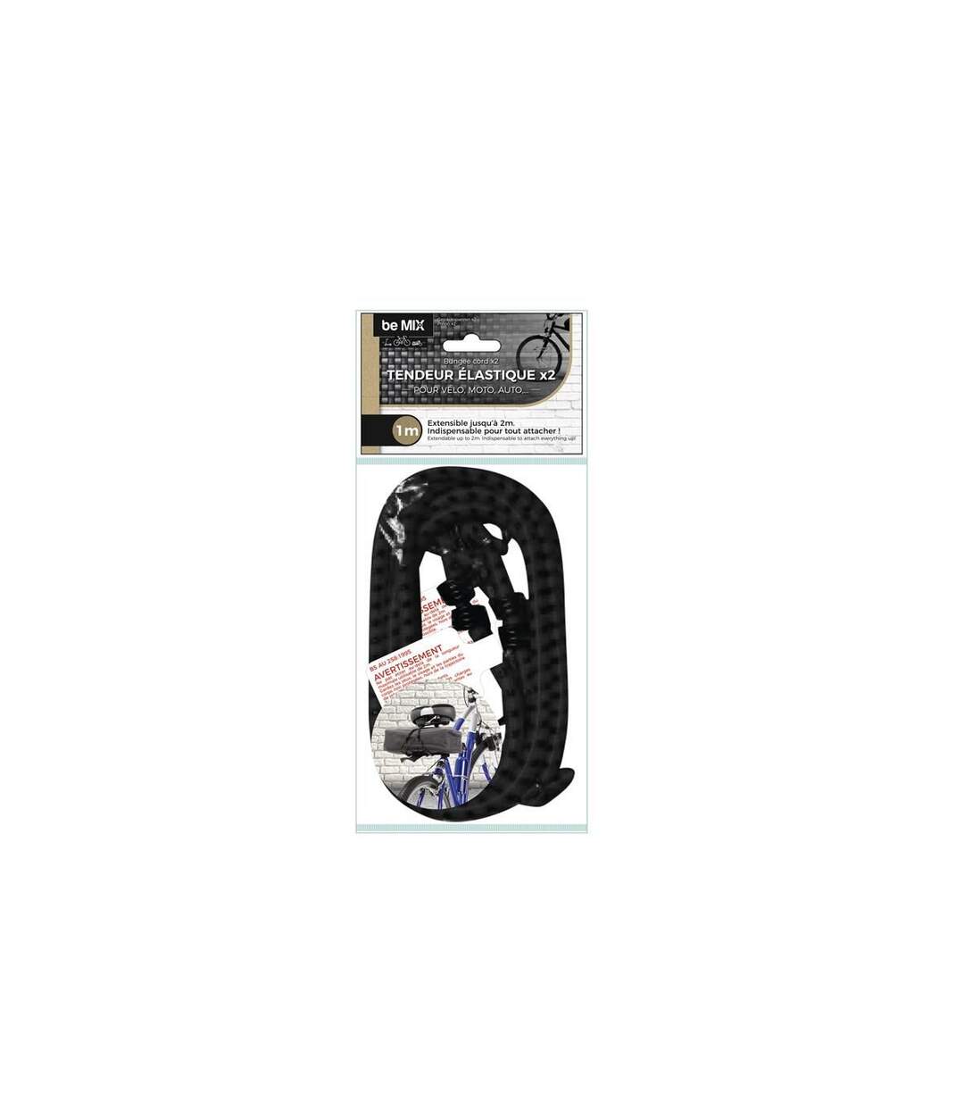 Lot de 2 Tendeurs Élastiques 100cm Noir-3