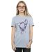 Disney T-shirt boyfriend en coton Motivation Bambi Femmes/Ladies (Gris sportif) - UTBI18217-2