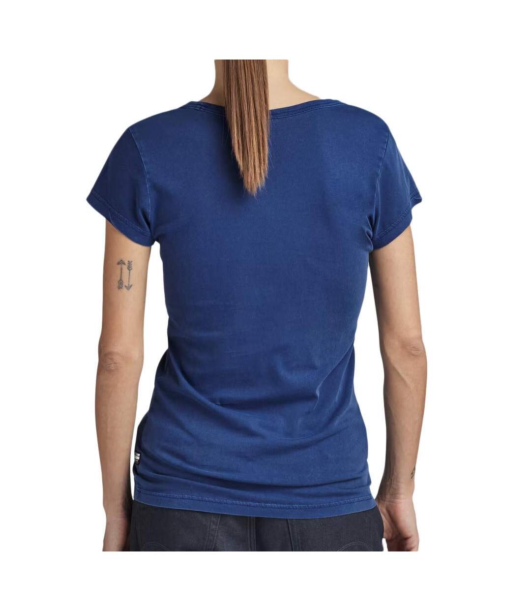 T-shirt Bleu Roi Femme G-Star Raw Eyben D21314 - M-2