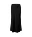 Womens/ladies Viscose A-line Midi Skirt Black Boss-2