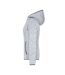 Sweat À Capuche Femme Carbone Gris Clair Chiné James And Nicholson-4