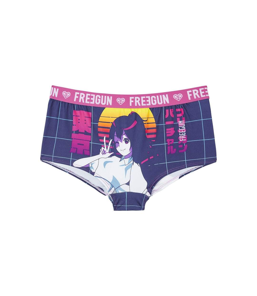 Lot de 3 Boxers femme Manga neon Freegun-5