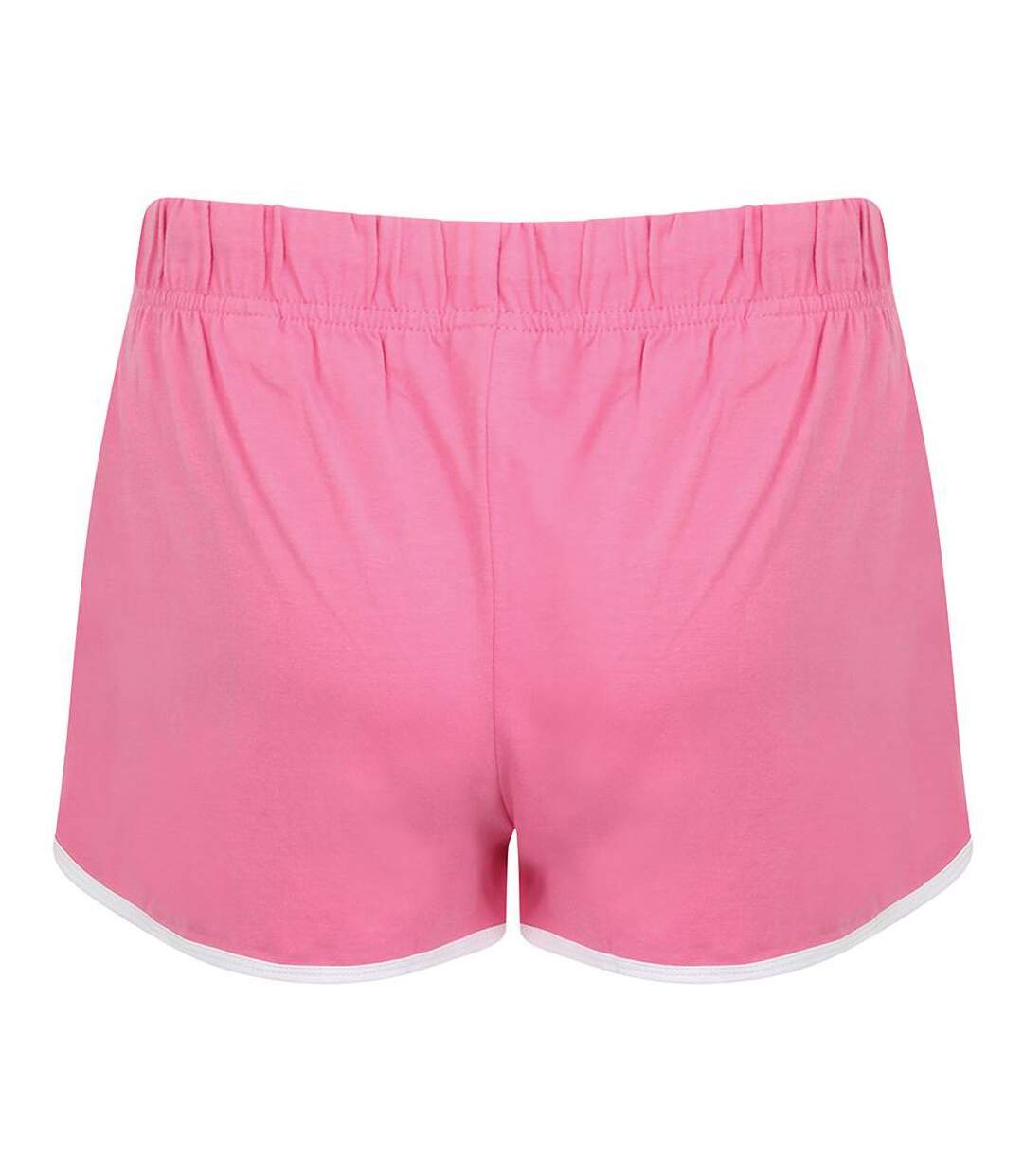 Short de sport rétro femme rose/blanc Skinni Fit-2