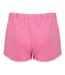 Short de sport rétro femme rose/blanc Skinni Fit-2