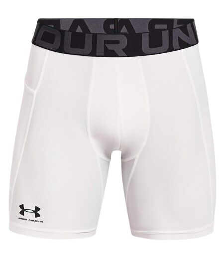 Short De Compression Heatgear Homme Blanc Noir Under Armour