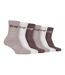 Lot de 6 chaussettes de randonnée en coton respirant pour femme-1