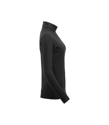 Womens/ladies Ezel Turtleneck Black Clique