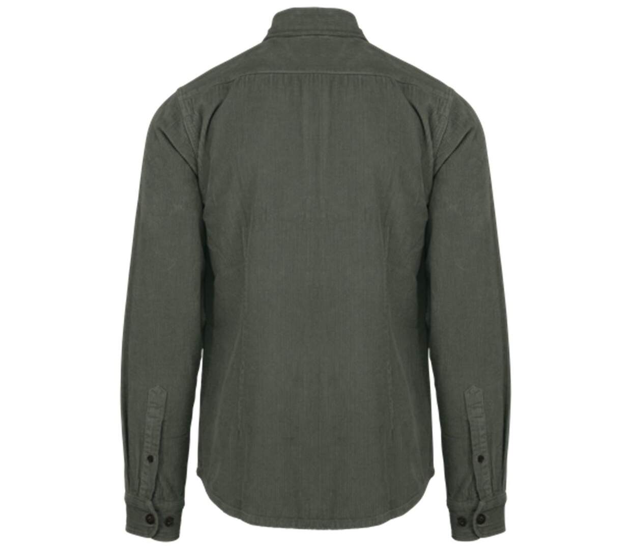 Surchemise en velours côtelé - Homme - PATS519 - vert kaki-3