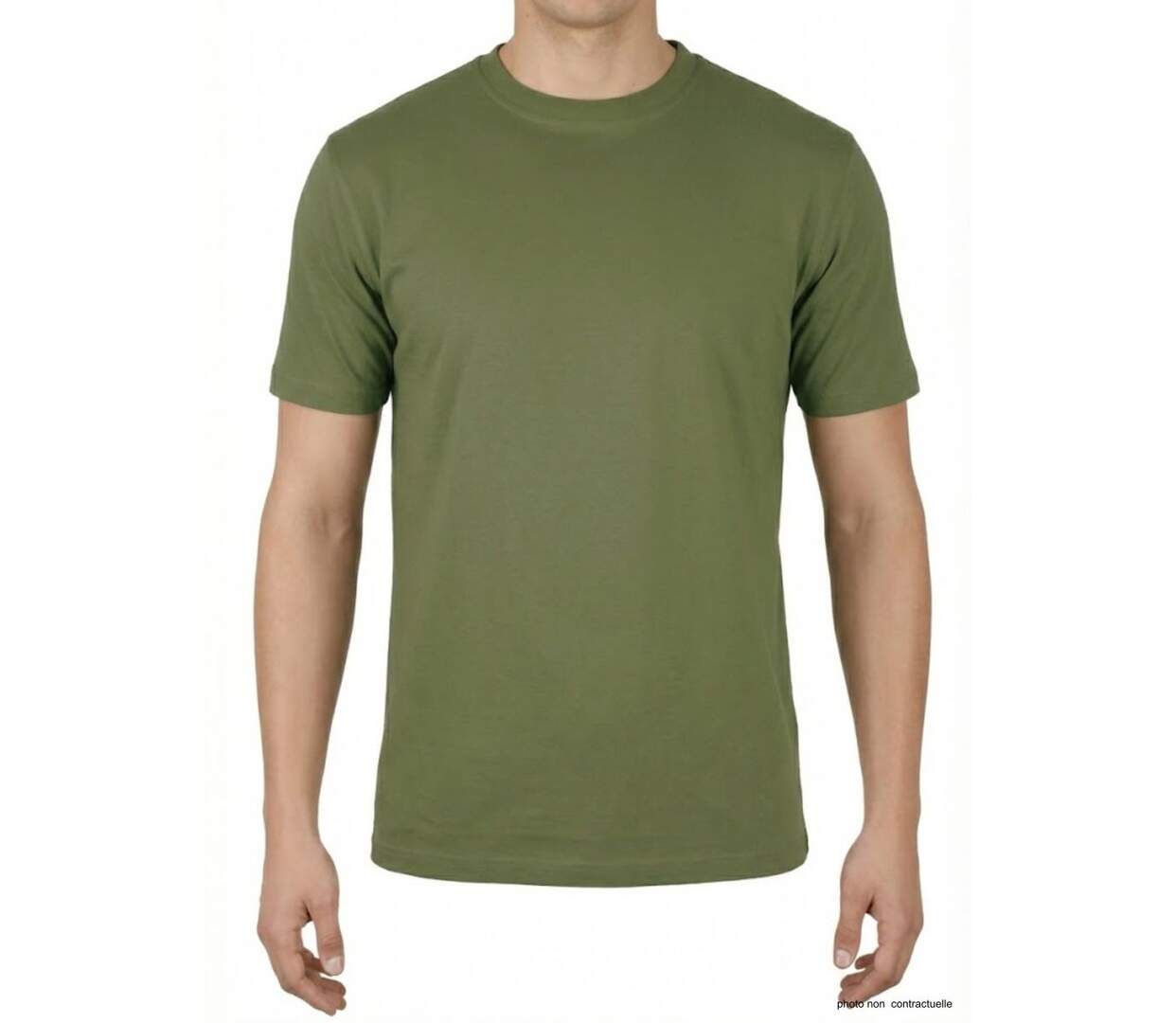 Tee-shirt Uni Homme Ledertys Kaki (Réf. R600)-4