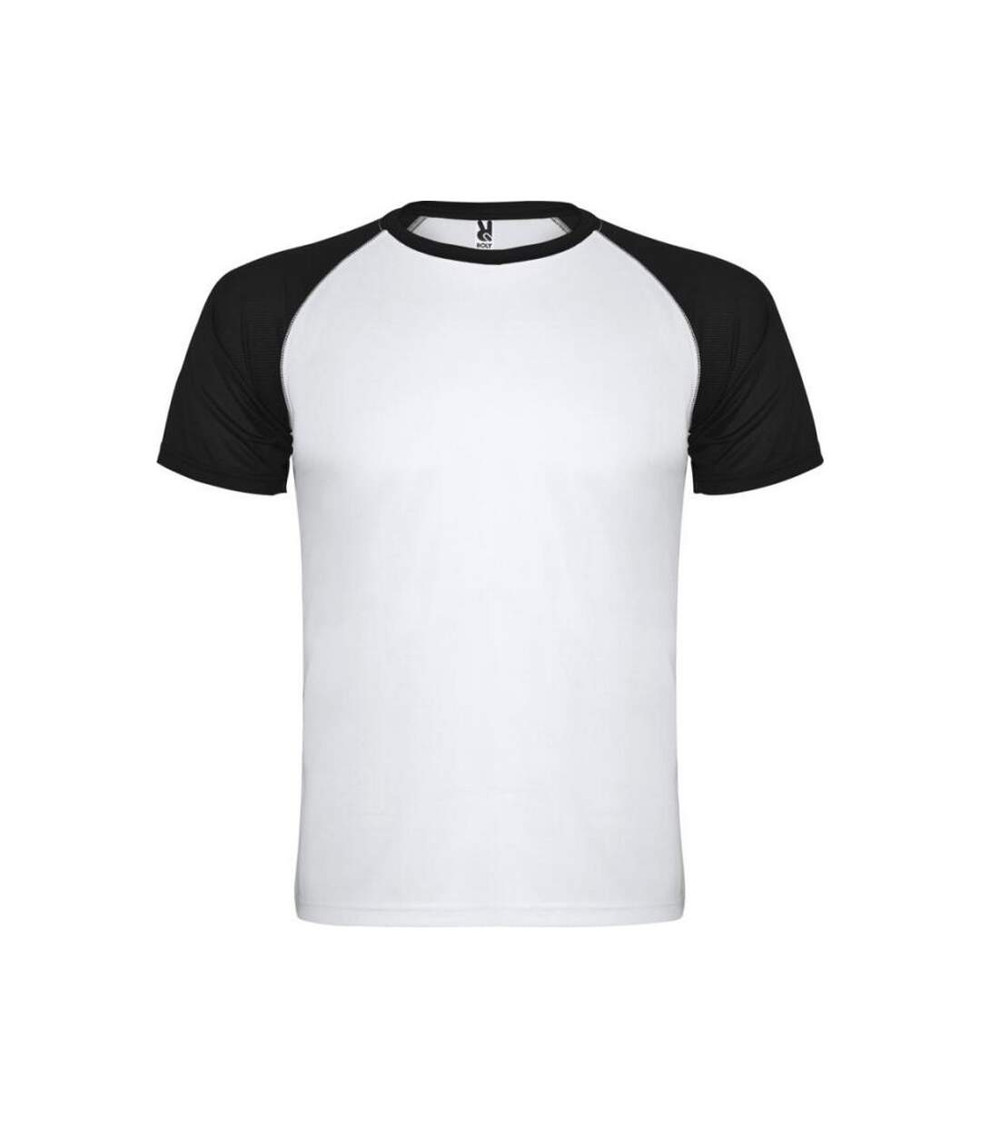 T-shirt indianapolis adulte blanc / noir uni Roly-1