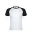 T-shirt indianapolis adulte blanc / noir uni Roly-1