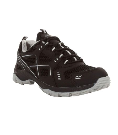 Womens/ladies vendeavour walking shoes black/cyberspace Regatta