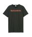 T-shirt Motif/style Iron Maiden Number Of The Beast Adulte Charbon Amplified-1