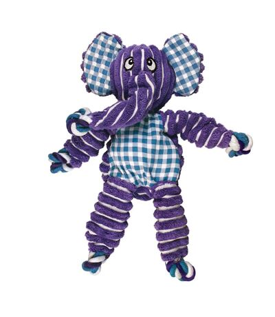 Floppy knots elephant dog squeak toy m-l purple KONG