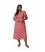 Womens/ladies ditsy print ruffles plus midi dress red Dorothy Perkins