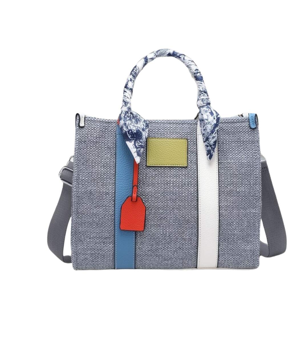 Sac à  Main élégant en Gris avec Poignées Confortables pour Femme-1