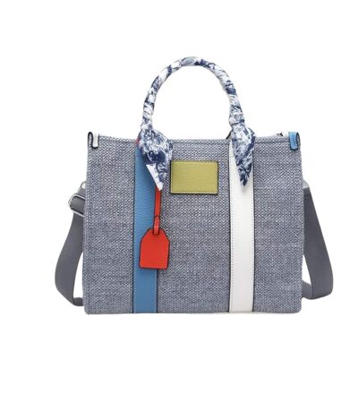 Sac à  Main élégant en Gris avec Poignées Confortables pour Femme
