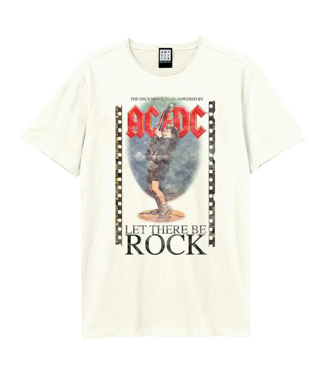 T-shirt let there be rock angus homme blanc Amplified-1