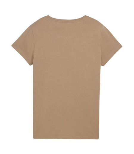 T-shirt Motif/style Texte Essentials Femme Beige Puma