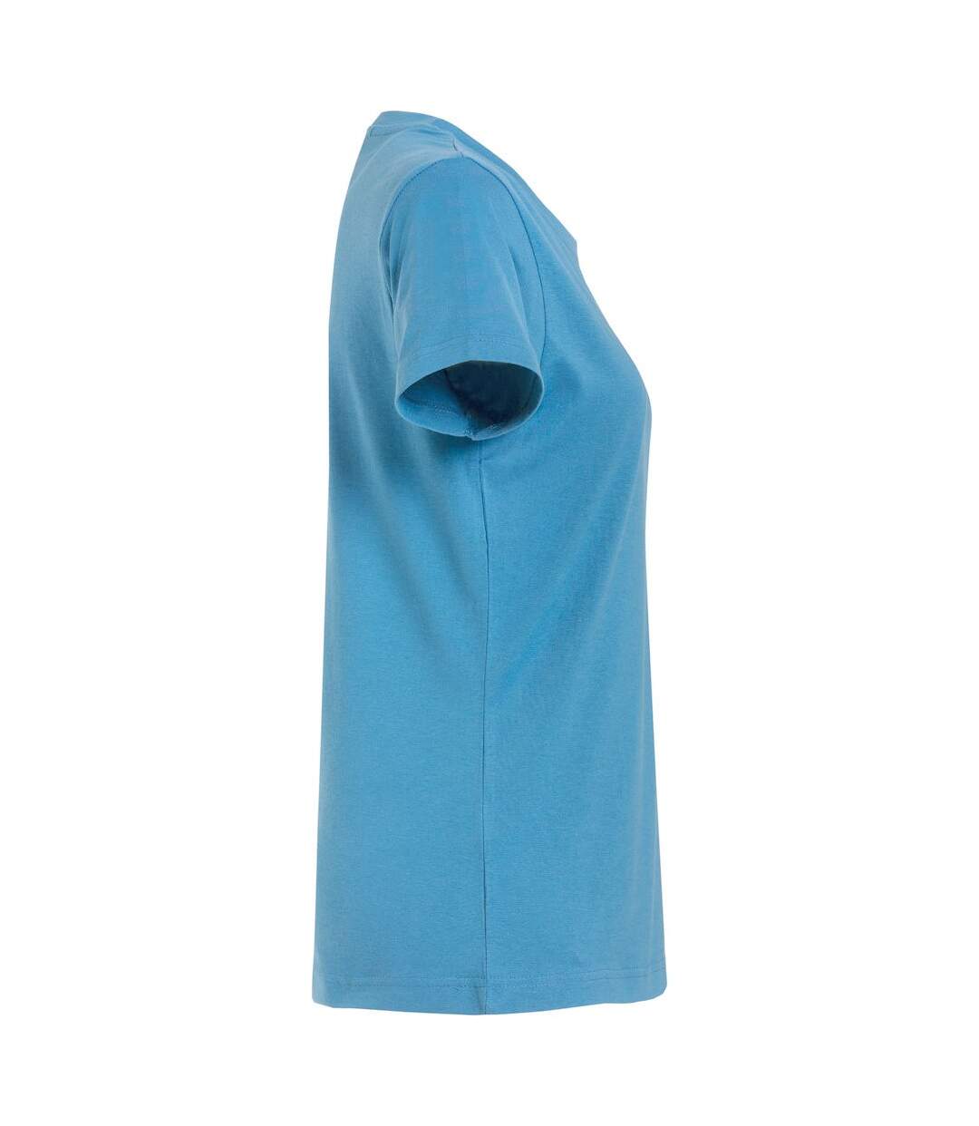 T-shirt Femme Turquoise Vif Clique-4