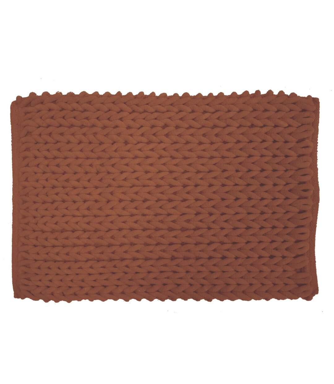 Tapis de Bain en Chenille Ariel 50x80cm Terracotta-1