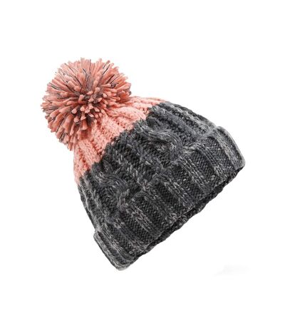 Beechfield Bonnet Apres (Gris graphite/Blush) - UTPC3947