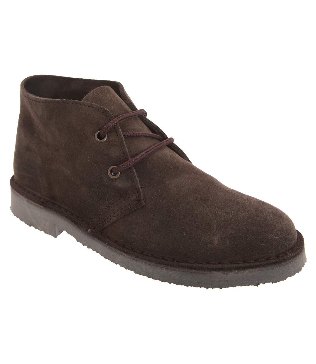 Bottines en cuir homme marron foncé Roamers-1