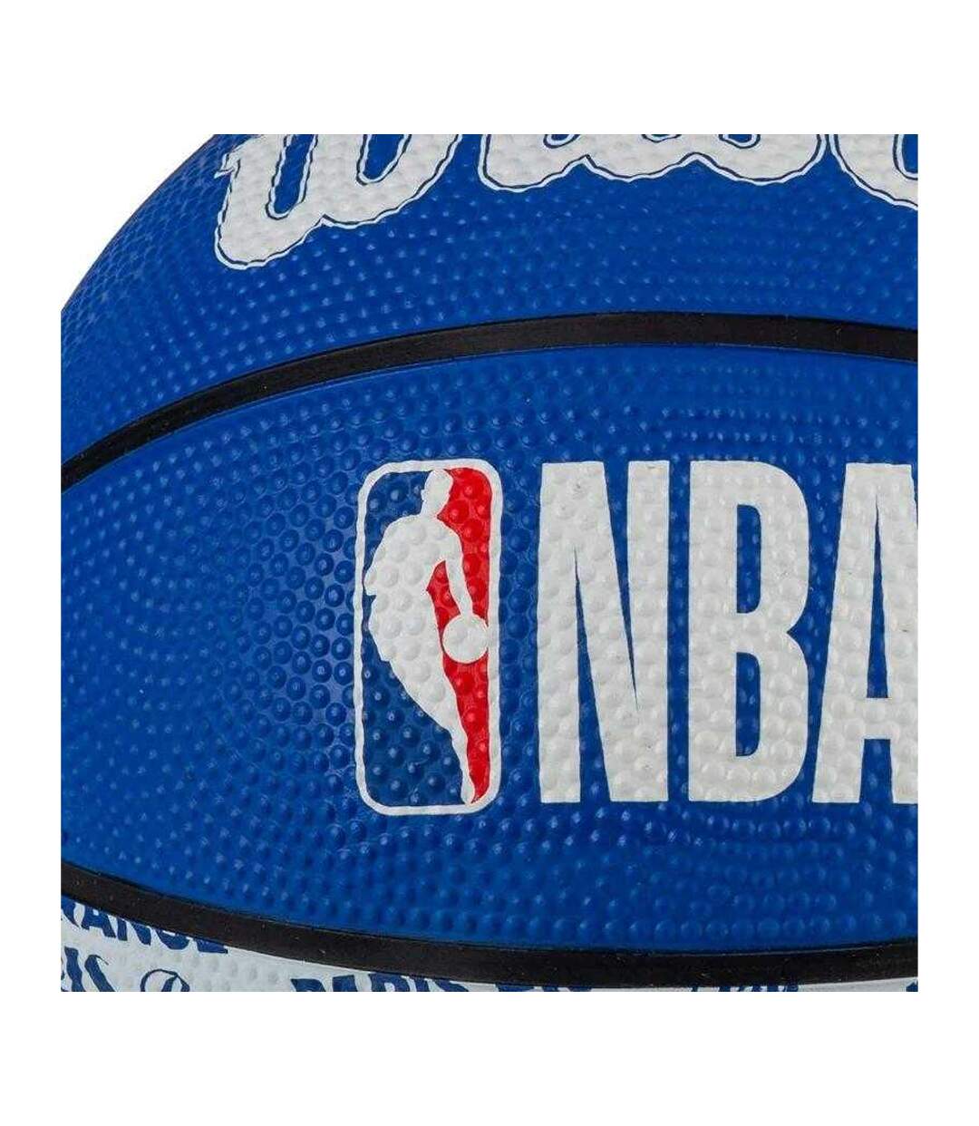 Ballon De Basket Motif/style Nba City Paris Taille 3 Rouge Bleu Wilson-2