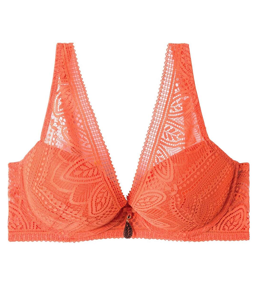 Soutien-gorge ampliforme coque moulée orange Etoile-1