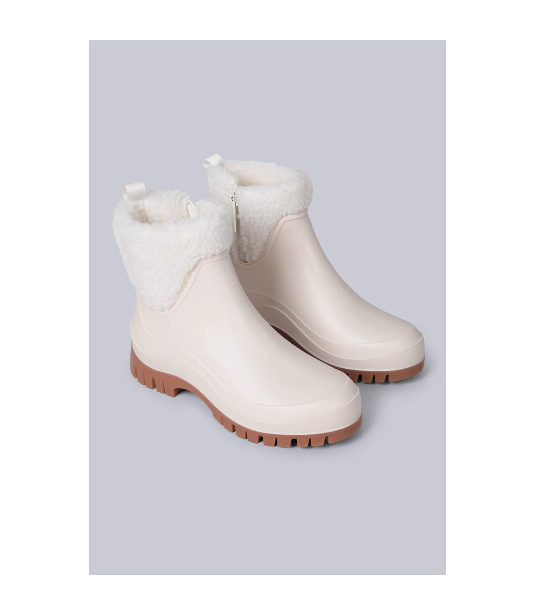 Bottes De Pluie Lolah Femme Crème Animal-1
