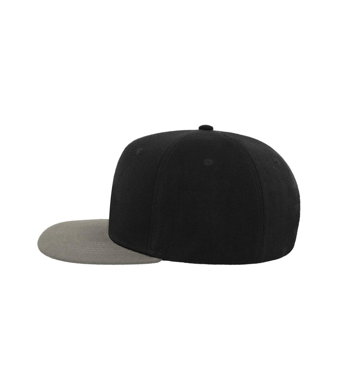 Lot de 2  casquettes avec visière plate adulte noir / gris Atlantis-4