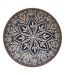 Lot de 6 Assiettes Creuses en Céramique Inès 20cm Bleu-1