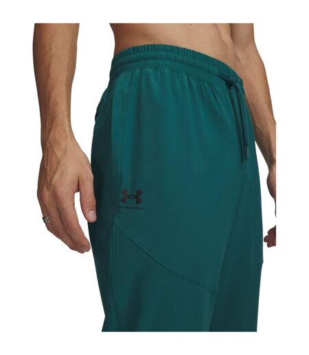 Mens Storm Woven Jogging Bottoms Green Black Under Armour