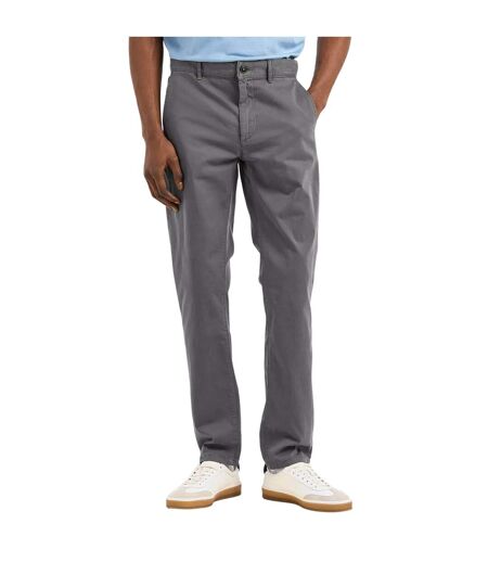 Mens Plain Slim Chinos Charcoal Boss